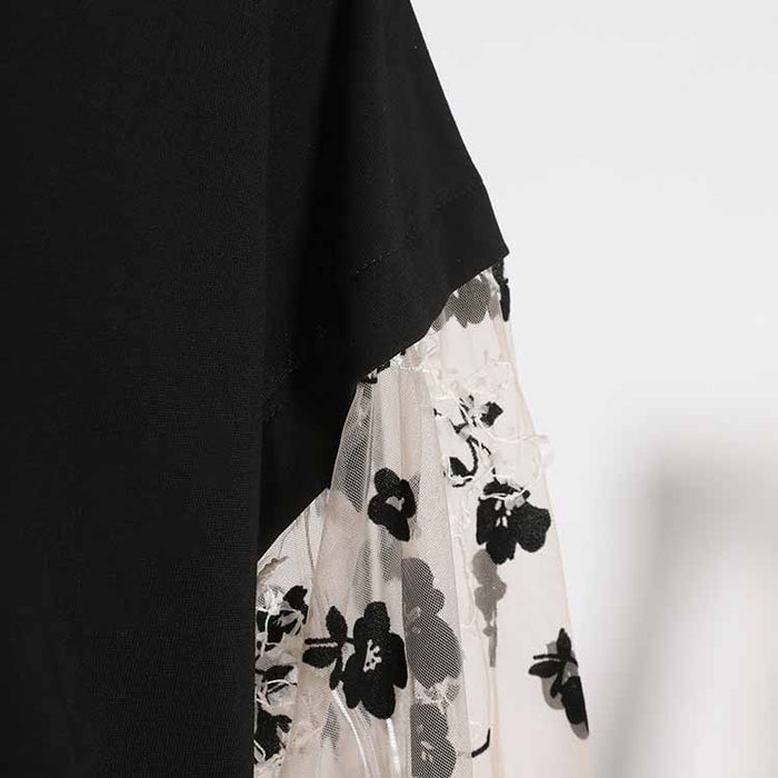 Floral Print V Neck Dress – Flowy Silhouette for Casual or Formal