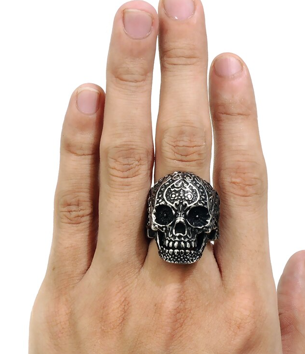 model wearing ring