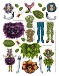 Fower Flaerie 001 PRINTED - paperwhimsy