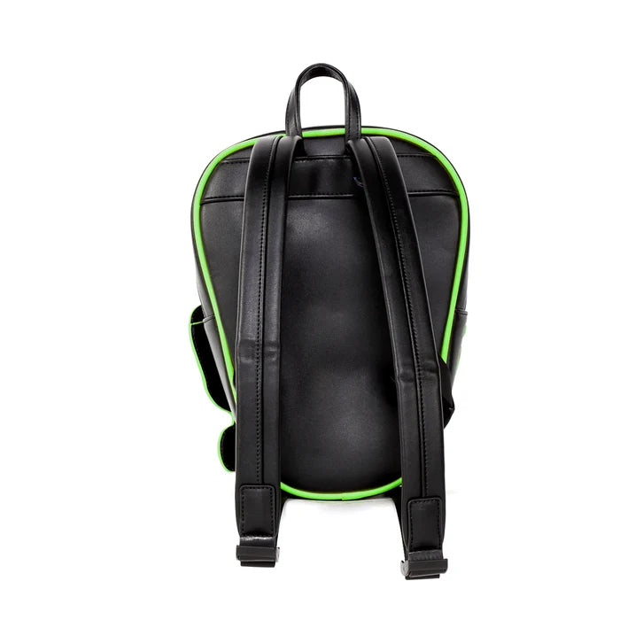 back of backpack on display