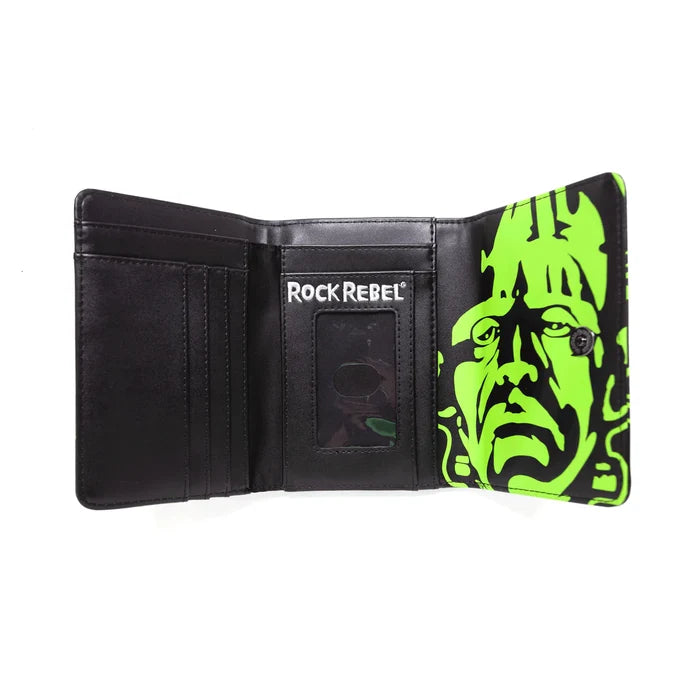 inside of wallet on display