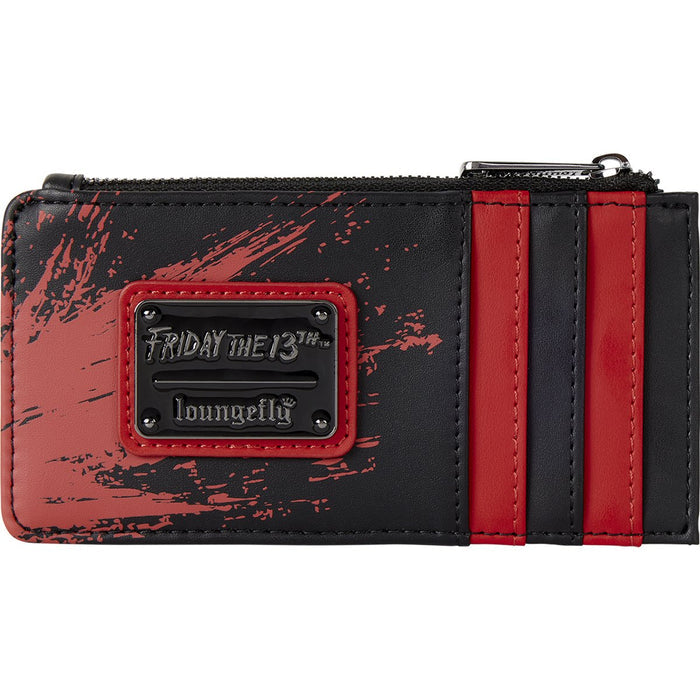back of wallet on display with white background