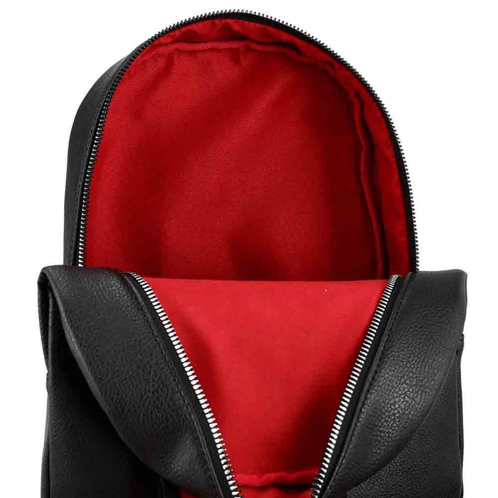 inside of backpack