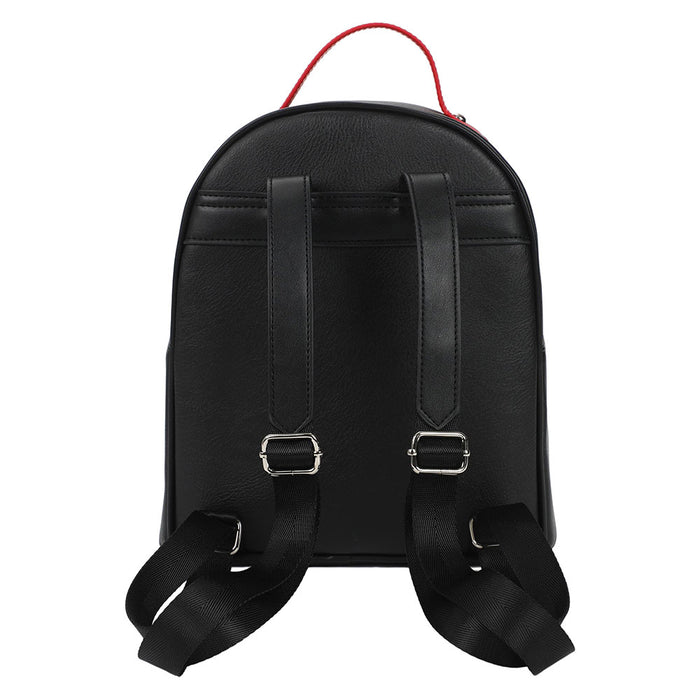back of backpack on display