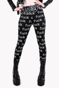 model showing front of leggings