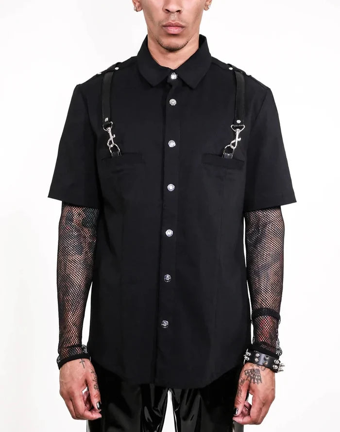 model showing front of shirt