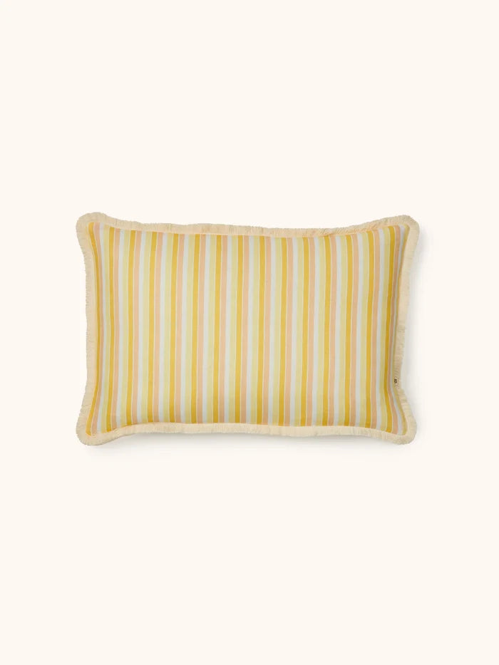GARDEN STRIPE YELLOW CUSHION in 60cmx40cm from Bonnie and Neil