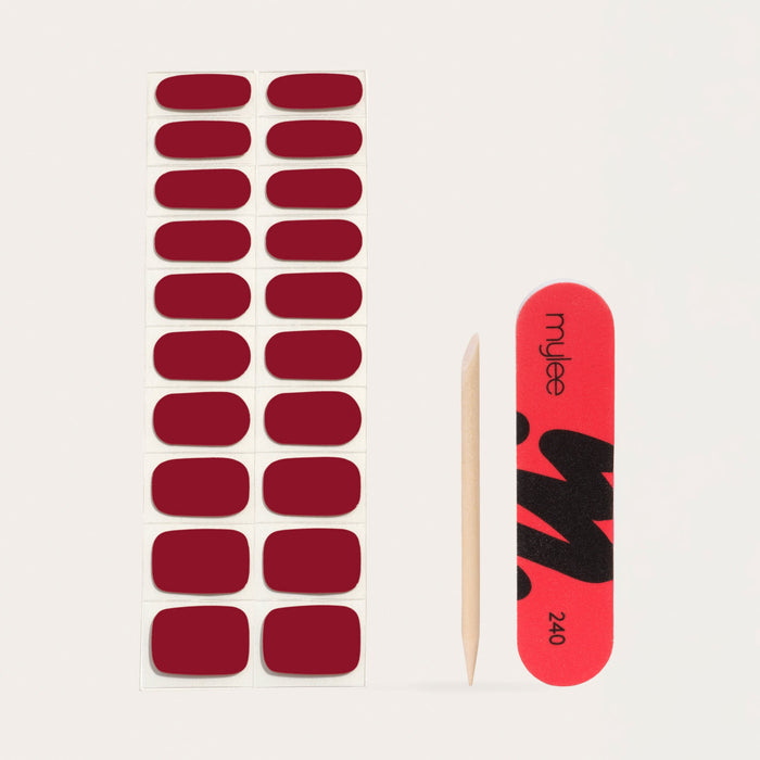 Mylee As Red As It Gets Gel Nail Wraps
