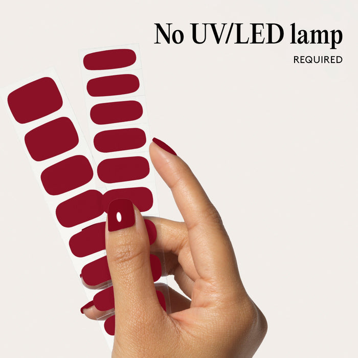 Gel Nail Wraps - As Red As It Gets