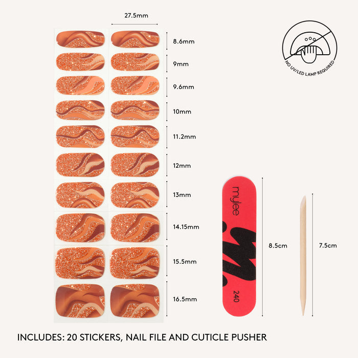Gel Nail Wraps - Cinnamon Days