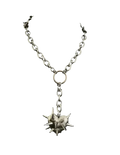 necklace on display on mannequin
