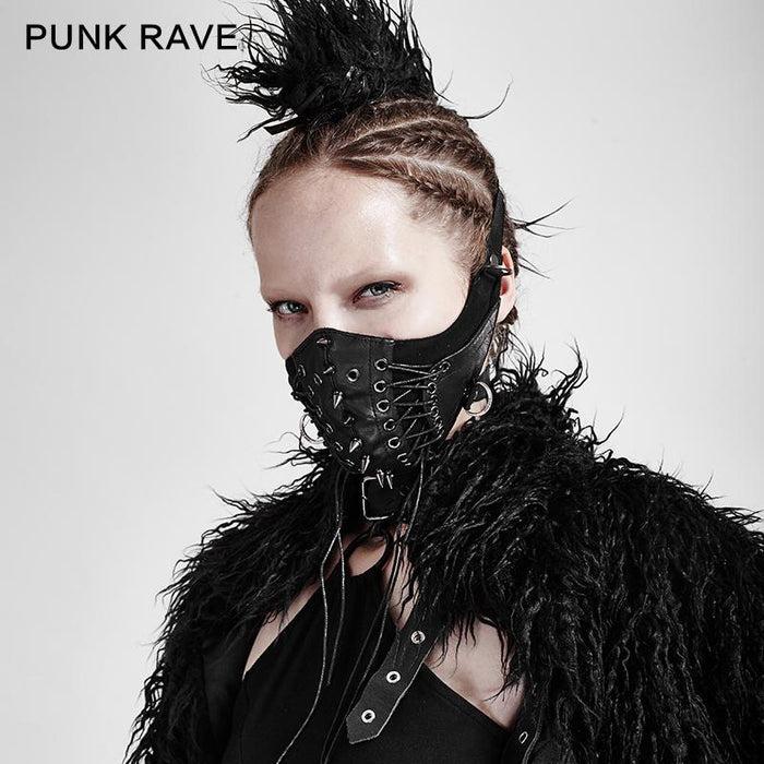 model showing front of mask