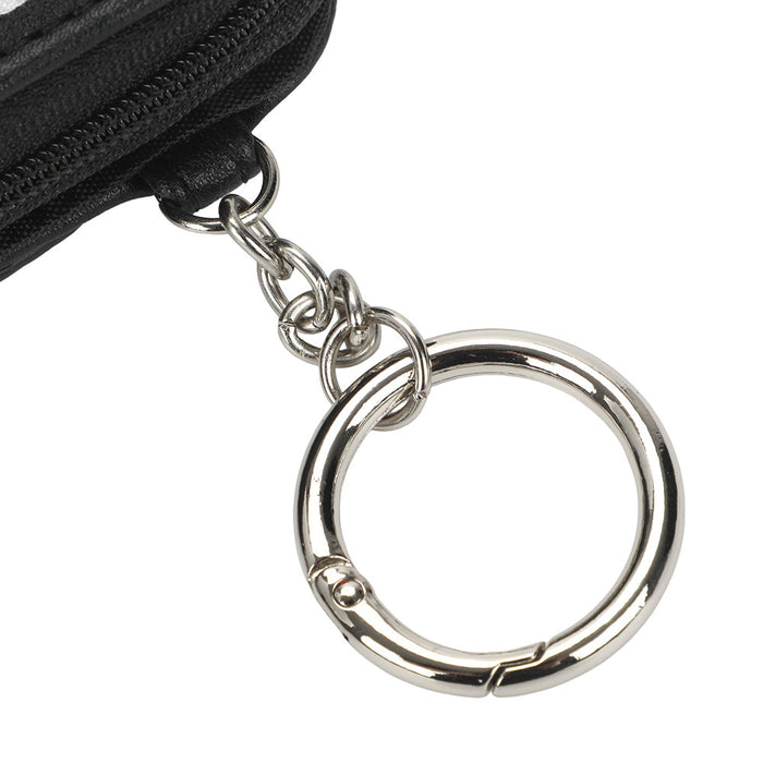 keyring on wallet on display
