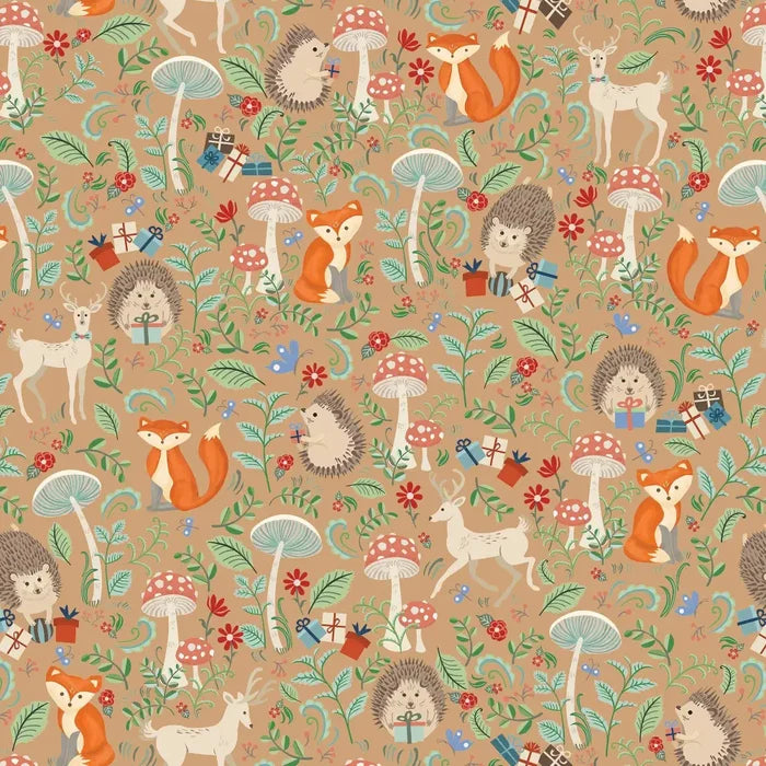 Gift Wrap - Krafty Fox (Recycled Fiber) - QR 24 x 208 ft. -