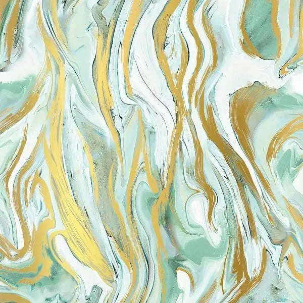 Gift Wrap - Marbelized Mint (Recycled Fiber) - Mac Paper Supply