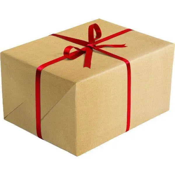 Gift Wrap - Red & Gold Kraft - Mac Paper Supply