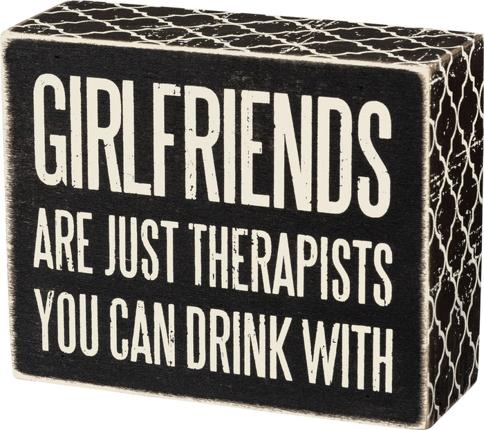 Girlfriends Box Sign