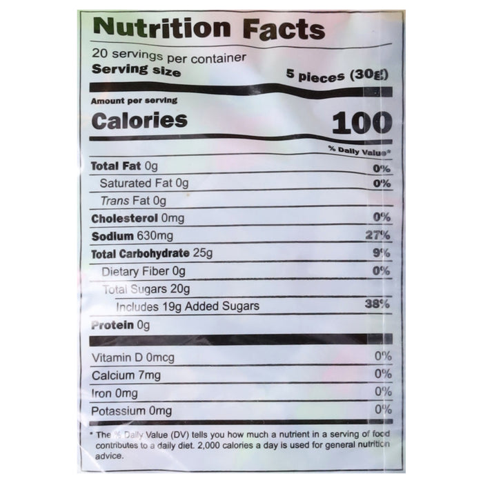 Gomitas de sandía Vero 100 - piezas de 0.21 oz