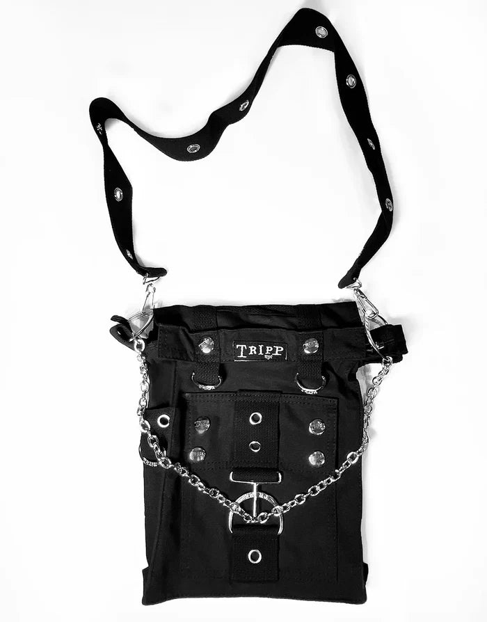 front of bag on display