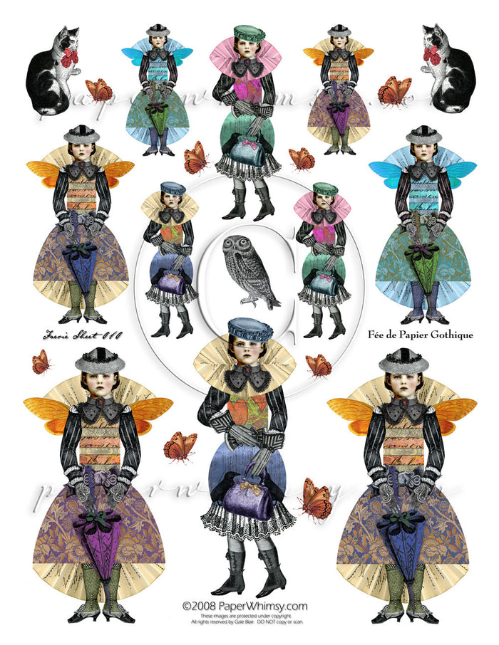 Gothique Faerie 010 PRINTED - paperwhimsy