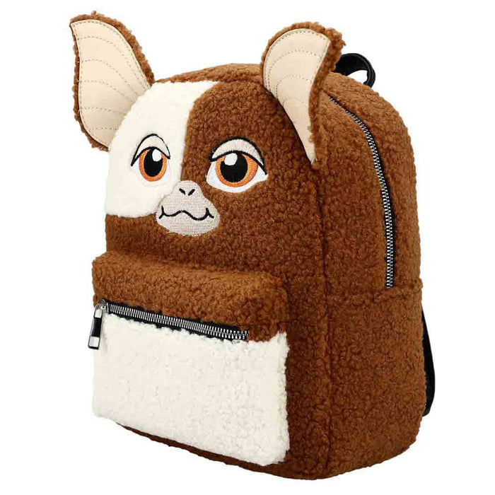 side of backpack on display