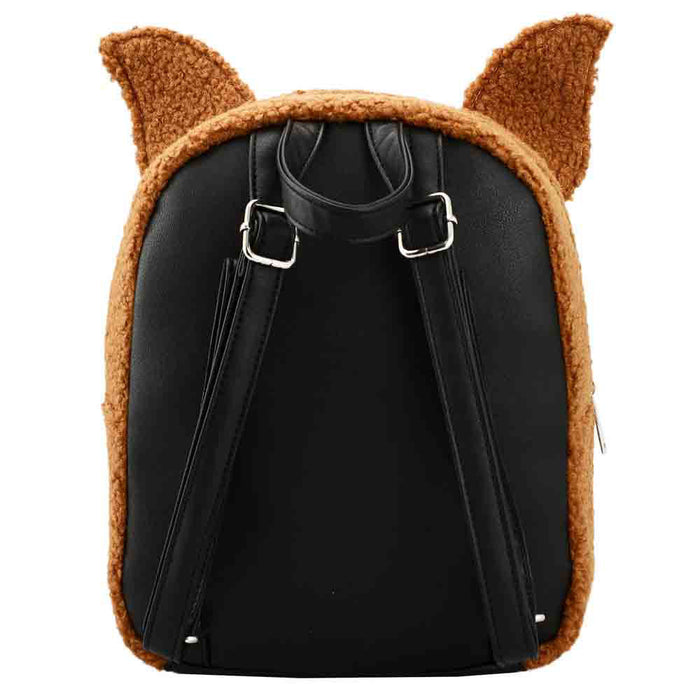back of backpack on display