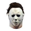 front of mask on display