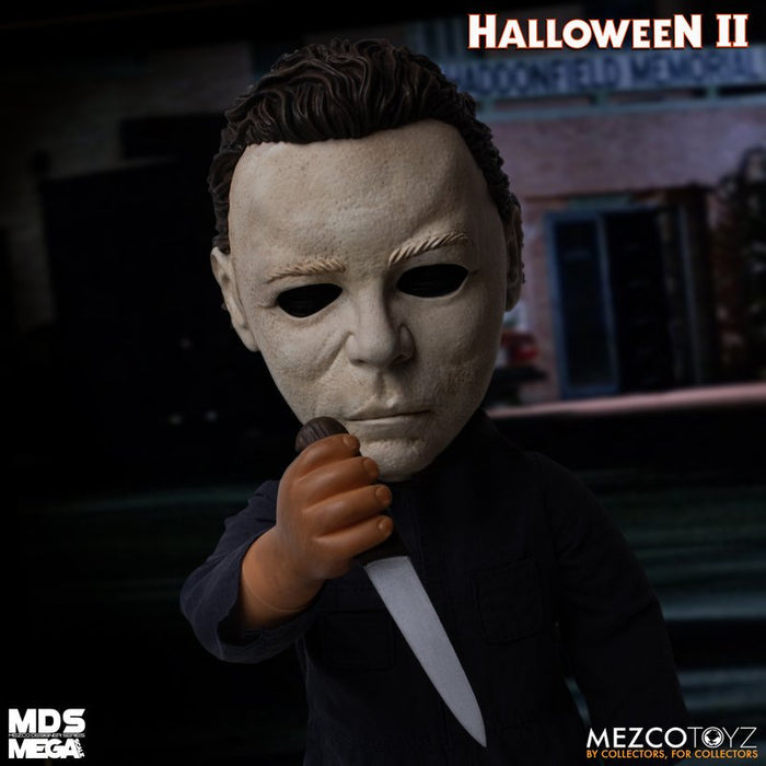 Doll wears tailored, weathered coveralls, features 11 points of articulation, and comes complete with a butcher knife accessory that fits neatly in his right hand.