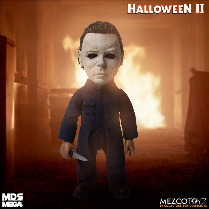Doll wears tailored, weathered coveralls, features 11 points of articulation, and comes complete with a butcher knife accessory that fits neatly in his right hand.
