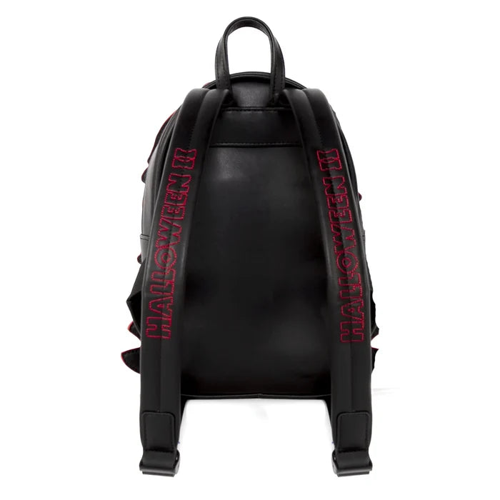 back of backpack on display