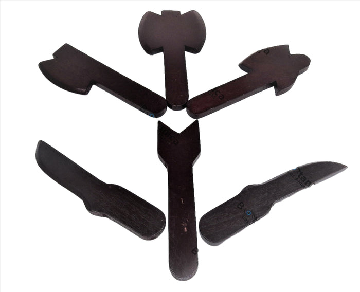 HERRAMIENTAS DE SHANGO DE MADERA