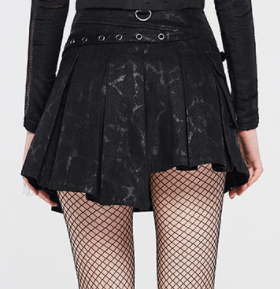 model showing back of skirt