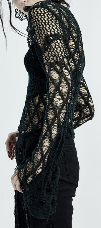 model showing side of shirt
