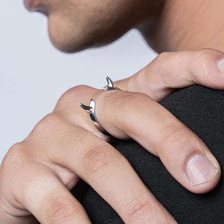 model wearing ring