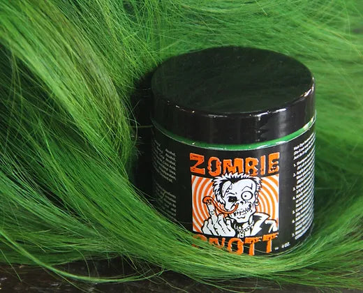 hair dye on display next to model