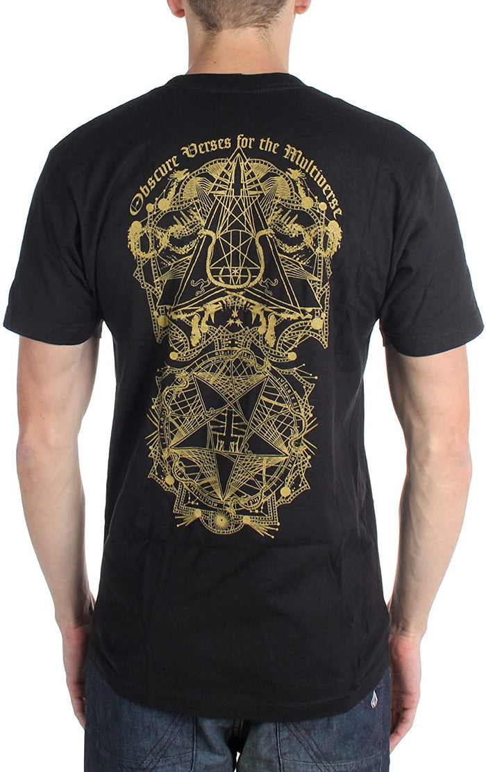 model showing back of shirt