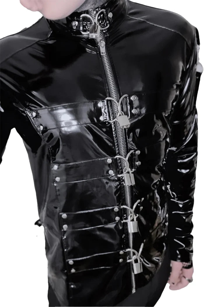 model showing front of jacket