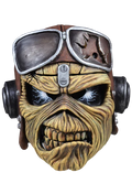 front of mask on display