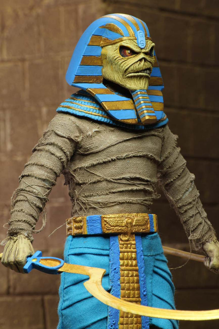 side of Clothed action figure of Pharaoh Eddie