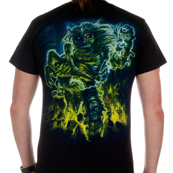 model showing back of shirt