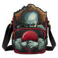 front of backpack on display with white background