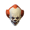 front of mask on display