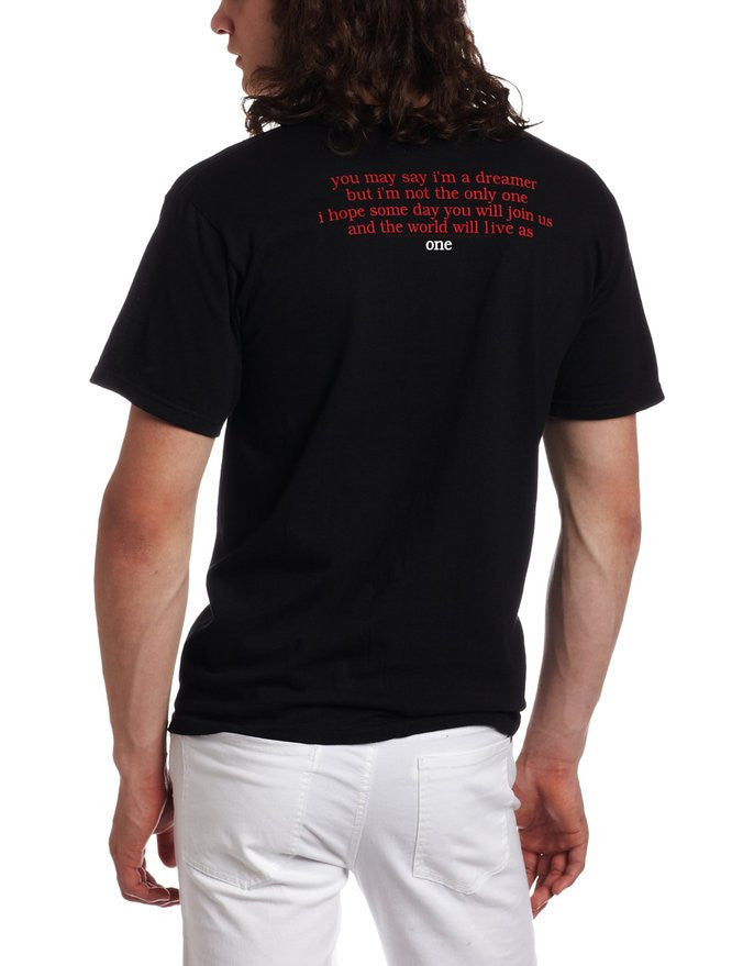 model showing back of shirt