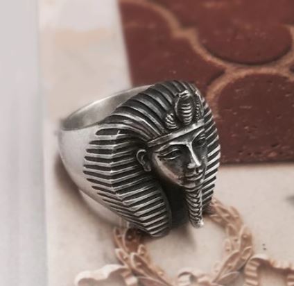 316L stainless steel King Tut head ring.