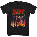 unisex black kiss shirt with logo and destroyer album cover art with text that reads "destroyer"