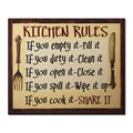 Kitchen Rules Wall Plaque