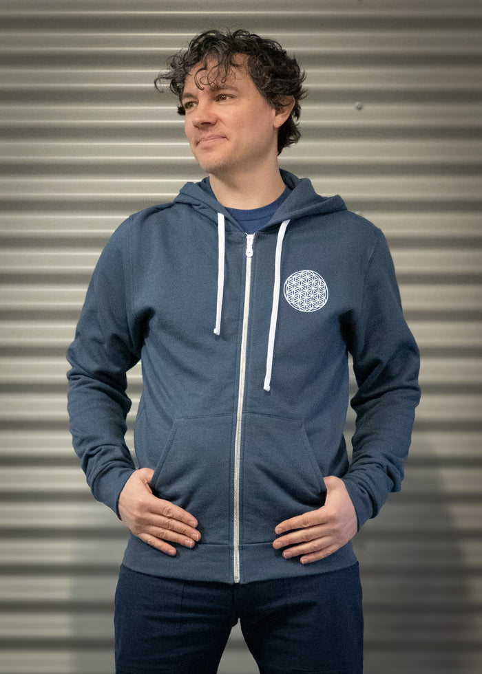 KOBIVESTE Fleur de vie - Veste à capuchon ou