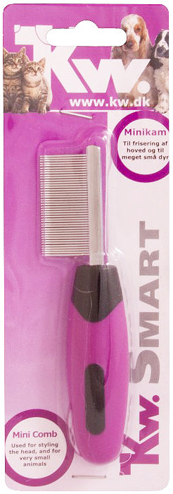KW-SMART Grooming Mini Pet Comb No-Slip Handle