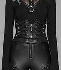 model showing front of cincher