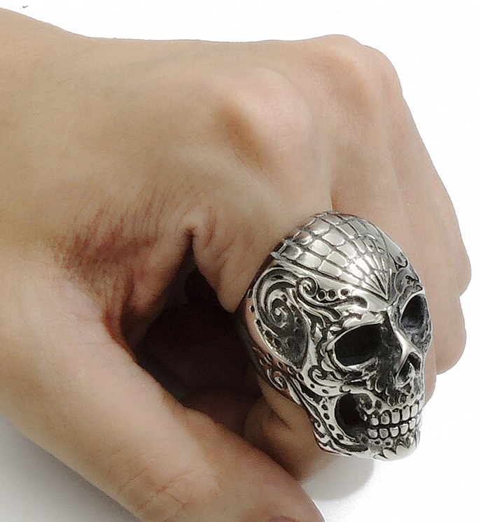model wearing ring